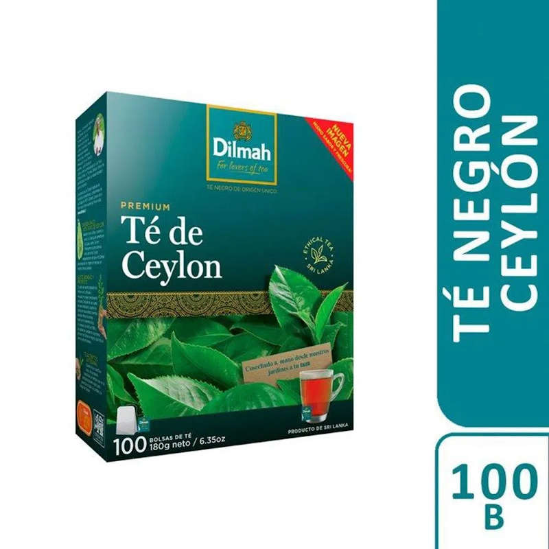 Dilmah – Té Ceylon – 100 Bolsitas | Biomercado Sin Gluten